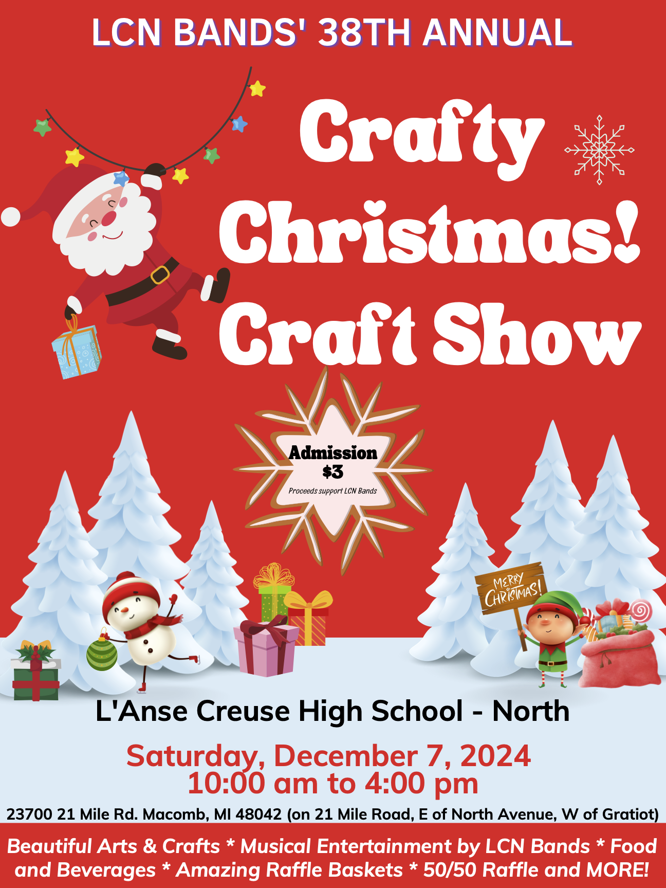 L’Anse Creuse High School North Bands' 38th Annual Craft Christmas Craft Show
